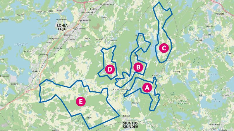 Stödområden i Sjundeå 2026 2027
